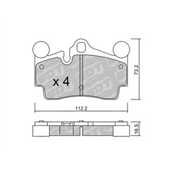 Klocki Galfer Sport FDHP 1050