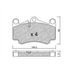 Klocki Galfer Sport FDHP 1050