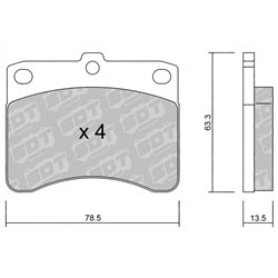 Klocki Galfer Sport FDHP 1050