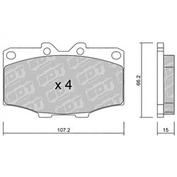 Klocki Galfer Sport FDHP 1050