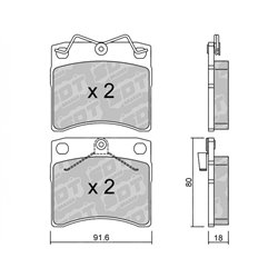 Klocki Galfer Sport FDHP 1050