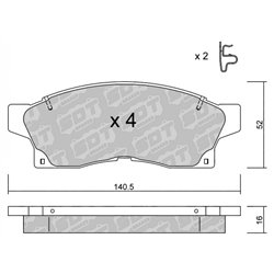 Klocki Galfer Sport FDHP 1050