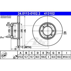 Tarcze ATE Original - 24.0113-0102.2