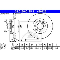 Tarcze ATE Original - 24.0120-0125.1