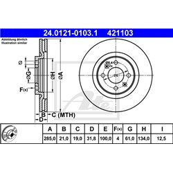 Tarcze ATE Original - 24.0121-0103.1