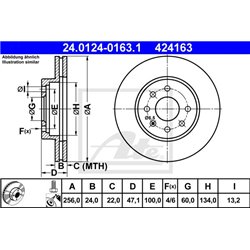 Tarcze ATE Original - 24.0124-0163.1