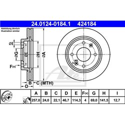 Tarcze ATE Original - 24.0124-0184.1