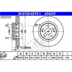 Tarcze ATE Original - 24.0124-0215.1