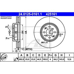 Tarcze ATE Original - 24.0125-0161.1
