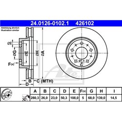 Tarcze ATE Original - 24.0126-0102.1
