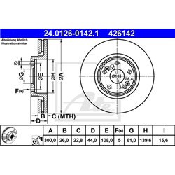 Tarcze ATE Original - 24.0126-0142.1
