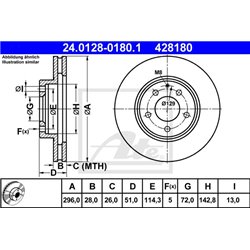 Tarcze ATE Original - 24.0128-0180.1