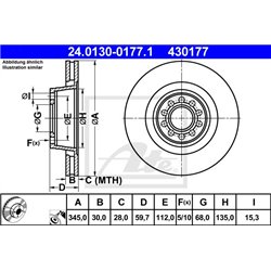 Tarcze ATE Original - 24.0130-0177.1