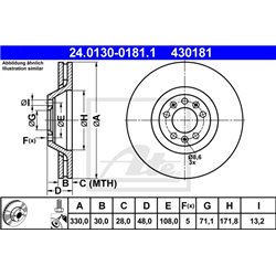 Tarcze ATE Original - 24.0130-0181.1