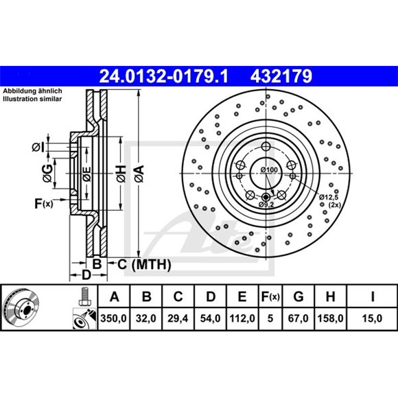 Tarcze ATE Original - 24.0132-0179.1