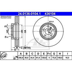 Tarcze ATE Original - 24.0136-0104.1