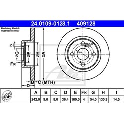 Tarcze ATE Original - 24.0109-0128.1