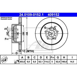 Tarcze ATE Original - 24.0109-0152.1