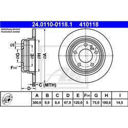 Tarcze ATE Original - 24.0110-0118.1