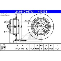 Tarcze ATE Original - 24.0110-0174.1