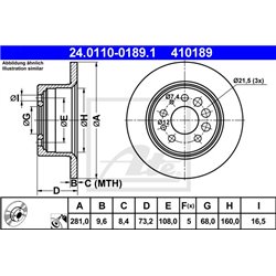 Tarcze ATE Original - 24.0110-0189.1