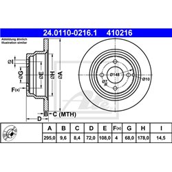 Tarcze ATE Original - 24.0110-0216.1