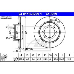 Tarcze ATE Original - 24.0110-0229.1