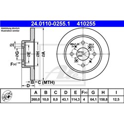Tarcze ATE Original - 24.0110-0255.1
