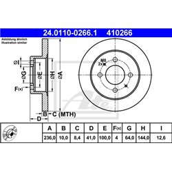 Tarcze ATE Original - 24.0110-0266.1