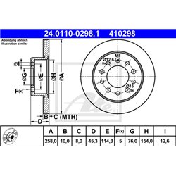 Tarcze ATE Original - 24.0110-0298.1