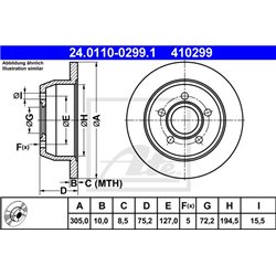 Tarcze ATE Original - 24.0110-0299.1