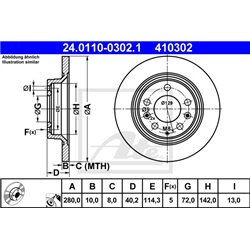 Tarcze ATE Original - 24.0110-0302.1