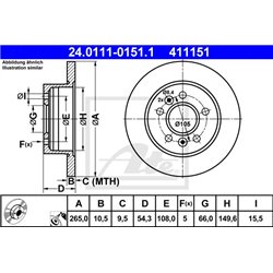 Tarcze ATE Original - 24.0111-0151.1