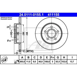 Tarcze ATE Original - 24.0111-0155.1