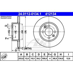 Tarcze ATE Original - 24.0112-0134.1