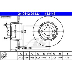 Tarcze ATE Original - 24.0112-0143.1