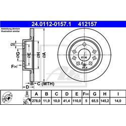 Tarcze ATE Original - 24.0112-0157.1