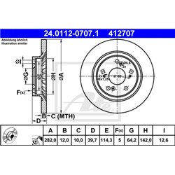 Tarcze ATE Original - 24.0112-0707.1