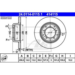 Tarcze ATE Original - 24.0114-0115.1