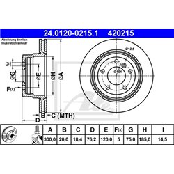 Tarcze ATE Original - 24.0120-0215.1