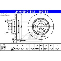 Tarcze ATE Original - 24.0109-0181.1
