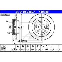 Tarcze ATE Original - 24.0110-0380.1