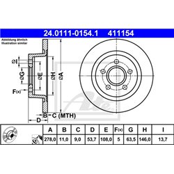 Tarcze ATE Original - 24.0111-0154.1