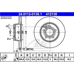 Tarcze ATE Original - 24.0112-0138.1