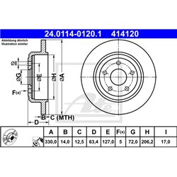 Tarcze ATE Original - 24.0114-0120.1