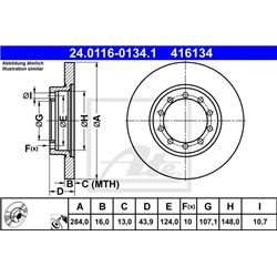 Tarcze ATE Original - 24.0116-0134.1