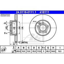 Tarcze ATE Original - 24.0118-0111.1
