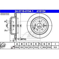 Tarcze ATE Original - 24.0118-0154.1