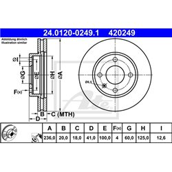 Tarcze ATE Original - 24.0120-0249.1