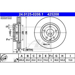 Tarcze ATE Original - 24.0125-0208.1